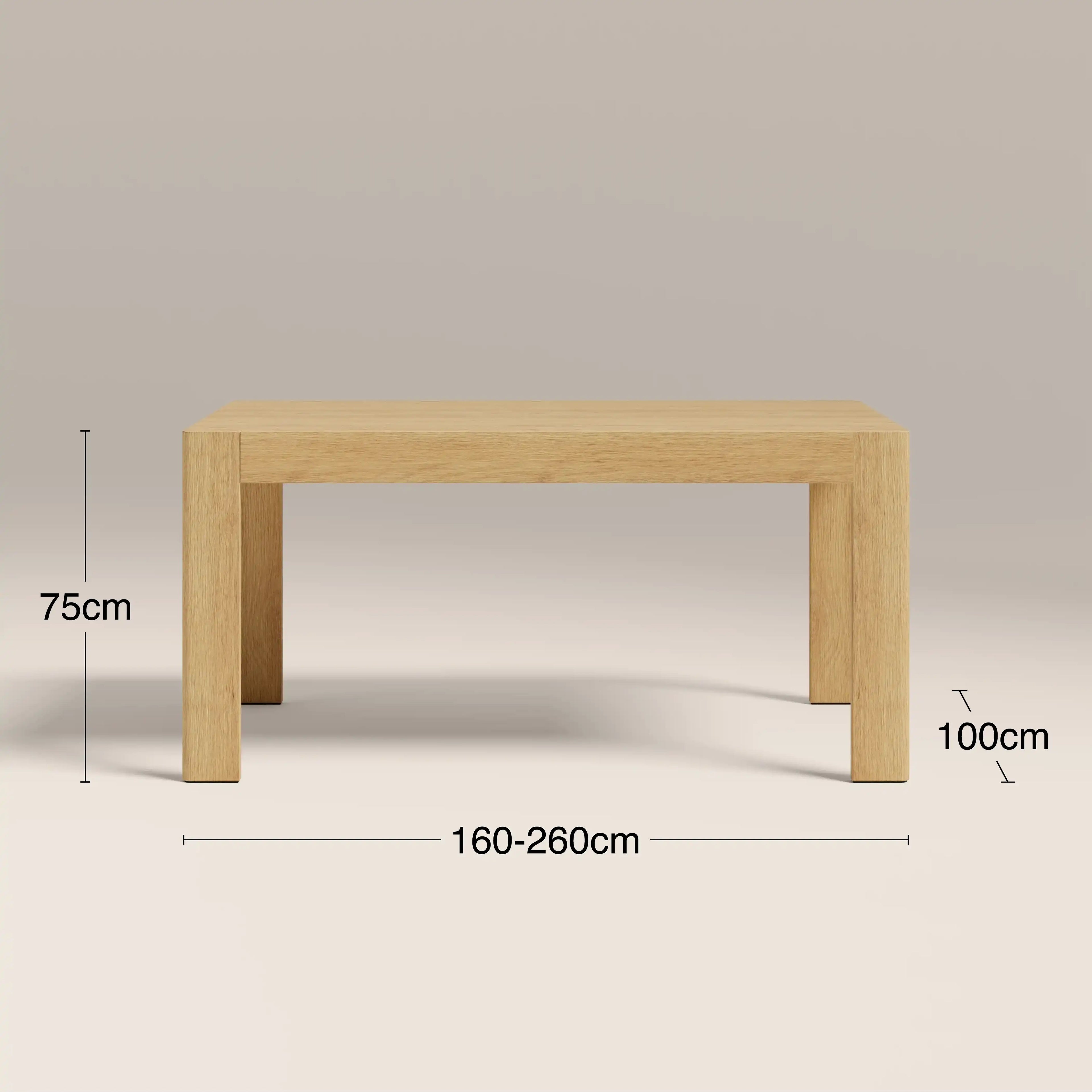 Ceva 6-10 Seat Rectangle Wooden Extendable Dining Table | Oak