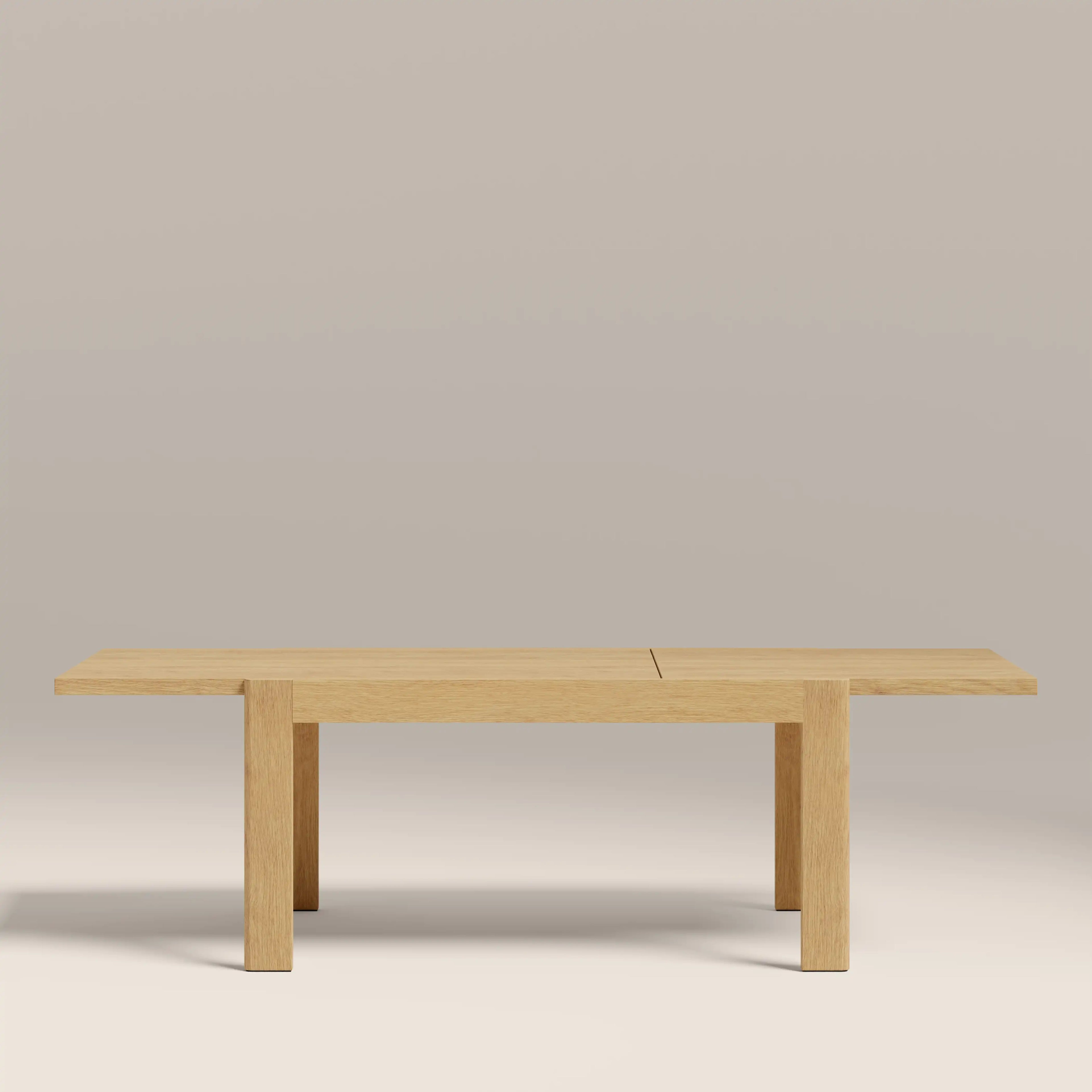 Ceva 6-10 Seat Rectangle Wooden Extendable Dining Table | Oak