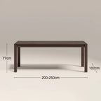 Avalon 6-10 Seat Rectangle Wooden Extendable Dining Table | Smoked Walnut