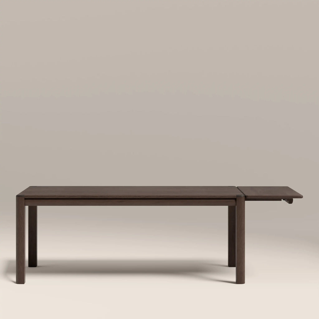 Avalon 6-10 Seat Rectangle Wooden Extendable Dining Table | Smoked Walnut