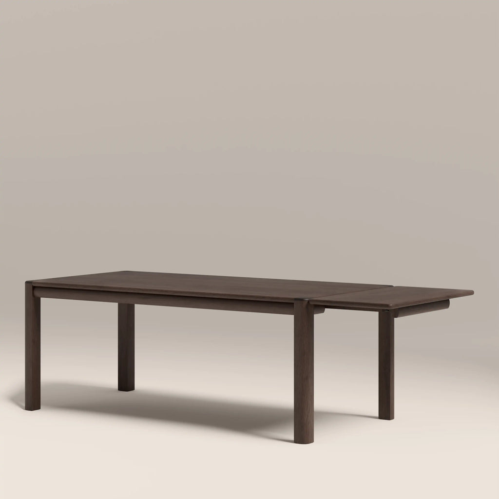 Avalon 6-10 Seat Rectangle Wooden Extendable Dining Table | Smoked Walnut