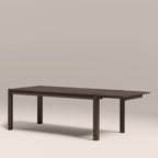 Avalon 6-10 Seat Rectangle Wooden Extendable Dining Table | Smoked Walnut