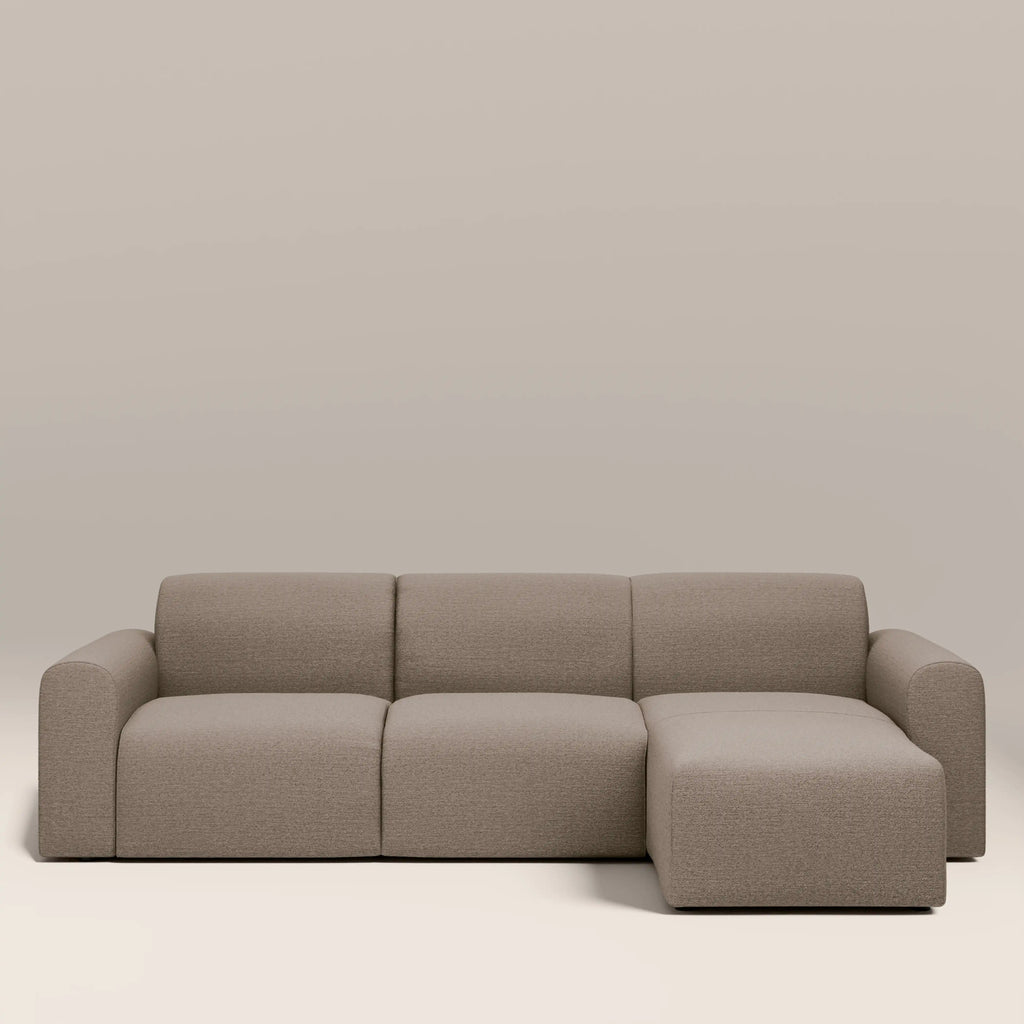 Celeste 3 Seater Left/Right Chaise Sofa | Ecru Boucle