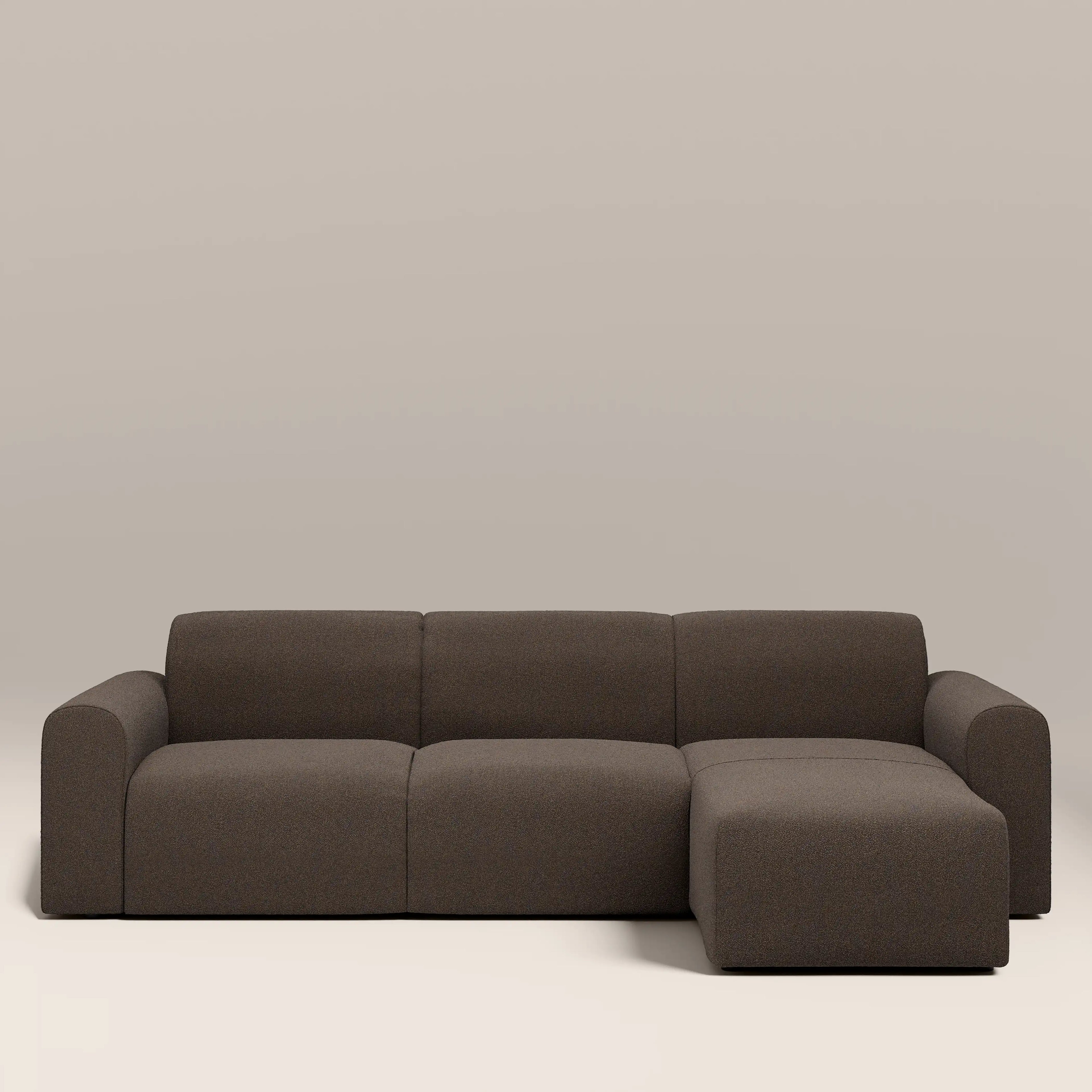 Celeste 3 Seater Left/Right Chaise Sofa | Dusty Taupe Boucle