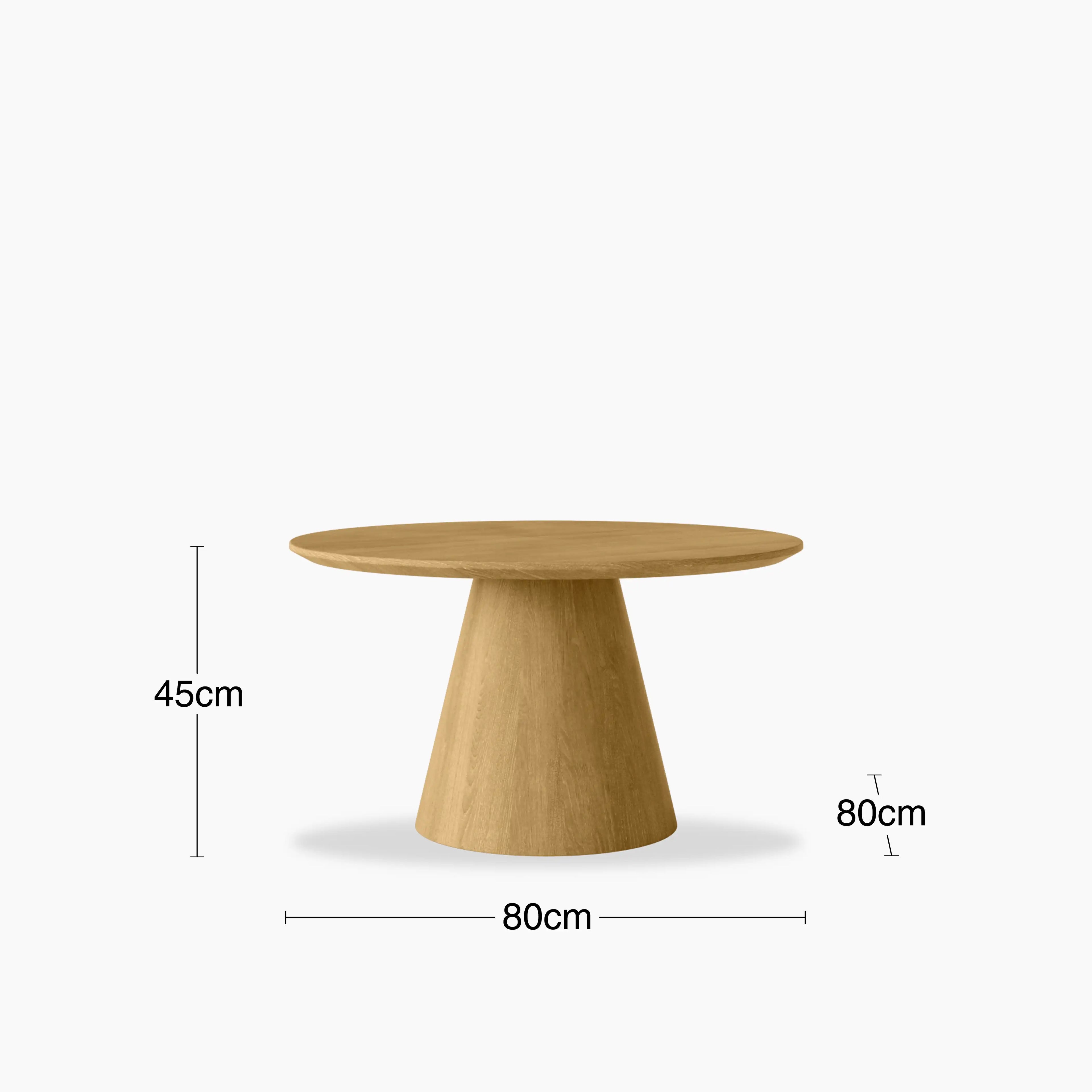 Finnley Round Coffee Table | Oak Effect