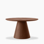 Finnley Round Wooden Coffee Table | Walnut