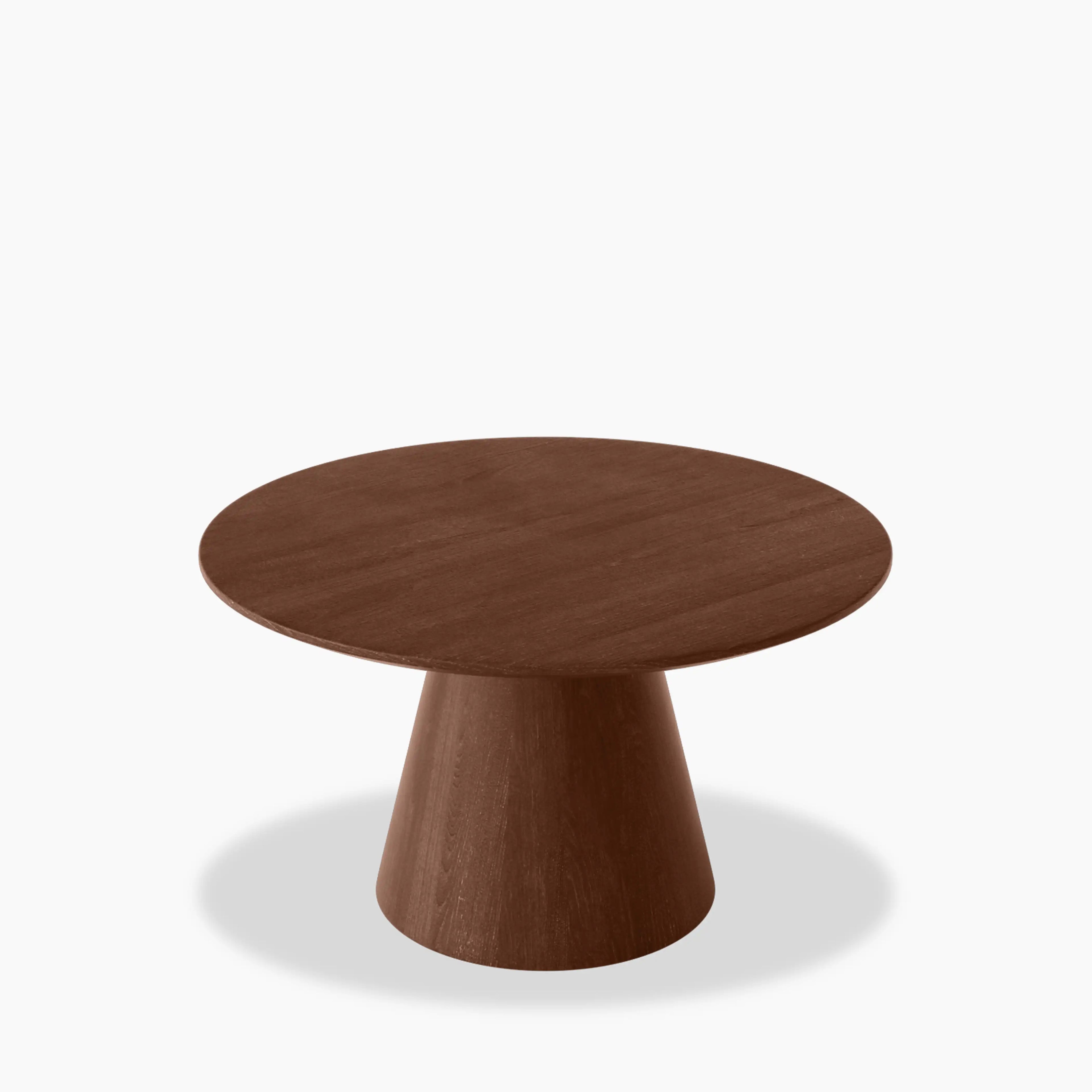 Finnley Round Wooden Coffee Table | Walnut