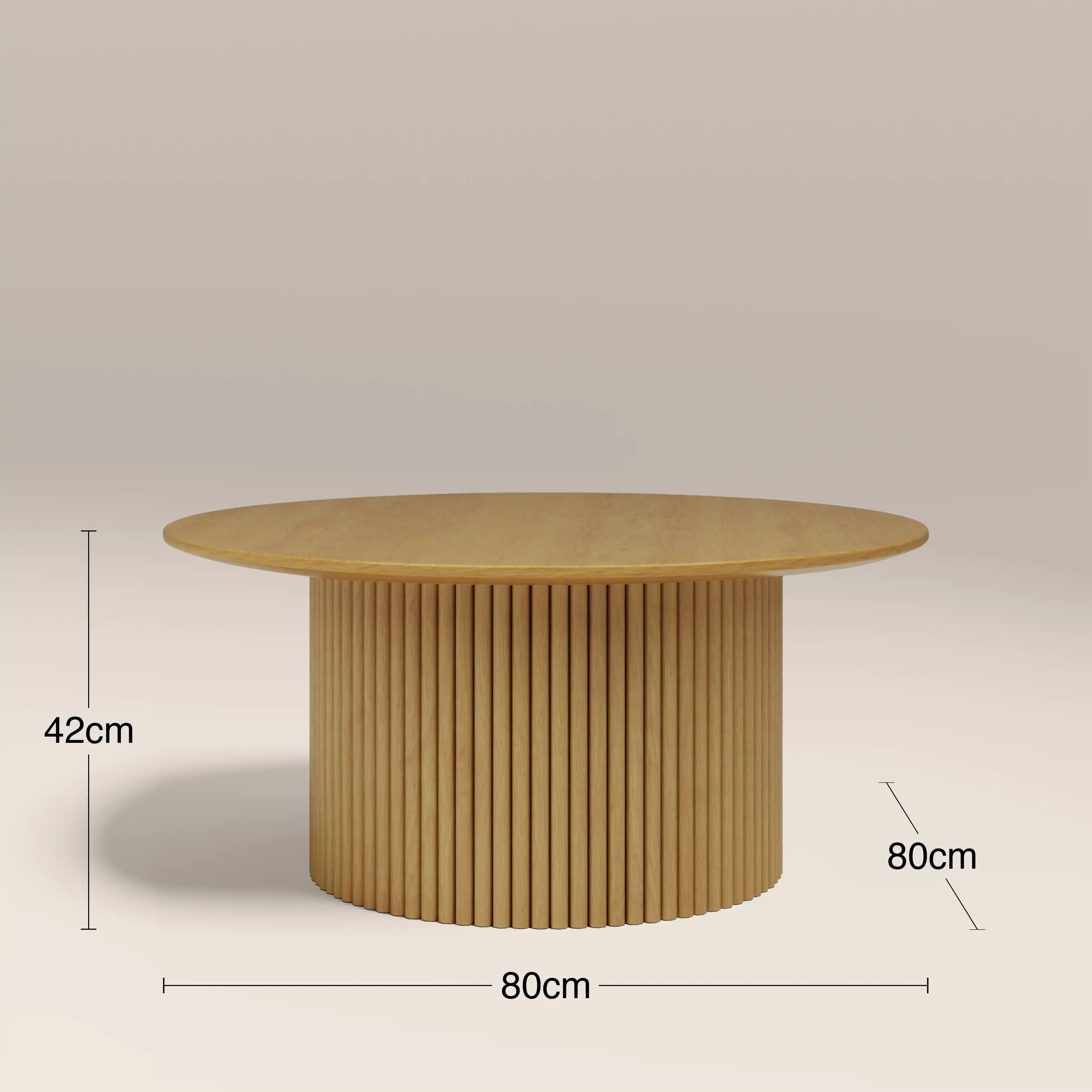 Marcel Round Coffee Table | Oak