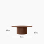 Marcel Round Coffee Table | Walnut
