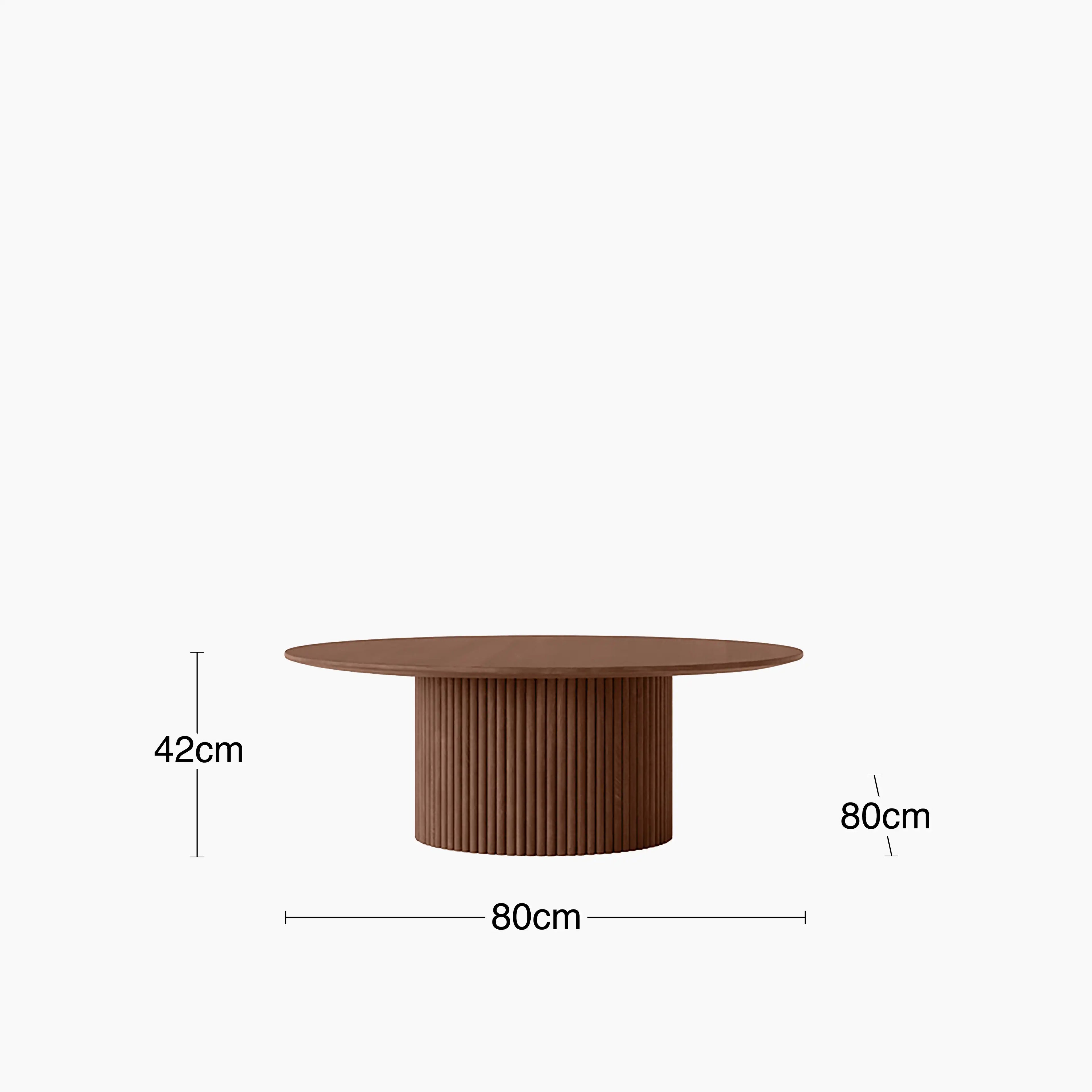 Marcel Round Coffee Table | Walnut