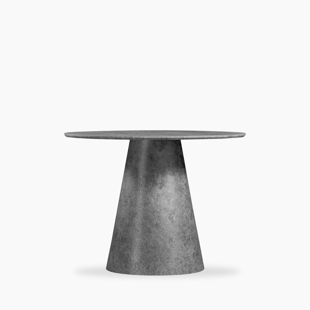 Finnley 4 Seat Round Dining Table | Concrete Grey Effect