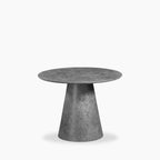 Finnley 4 Seat Round Dining Table | Concrete Grey Effect