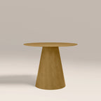 Finnley 4 Seat Round Wooden Dining Table | Oak