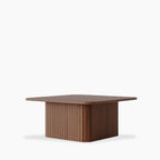 Emery Set of 2 Square Wooden Coffee Tables | Walnut