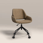Franklin Office Chair | Speckled Cappuccino Boucle & Black