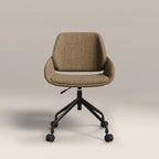 Franklin Office Chair | Speckled Cappuccino Boucle & Black