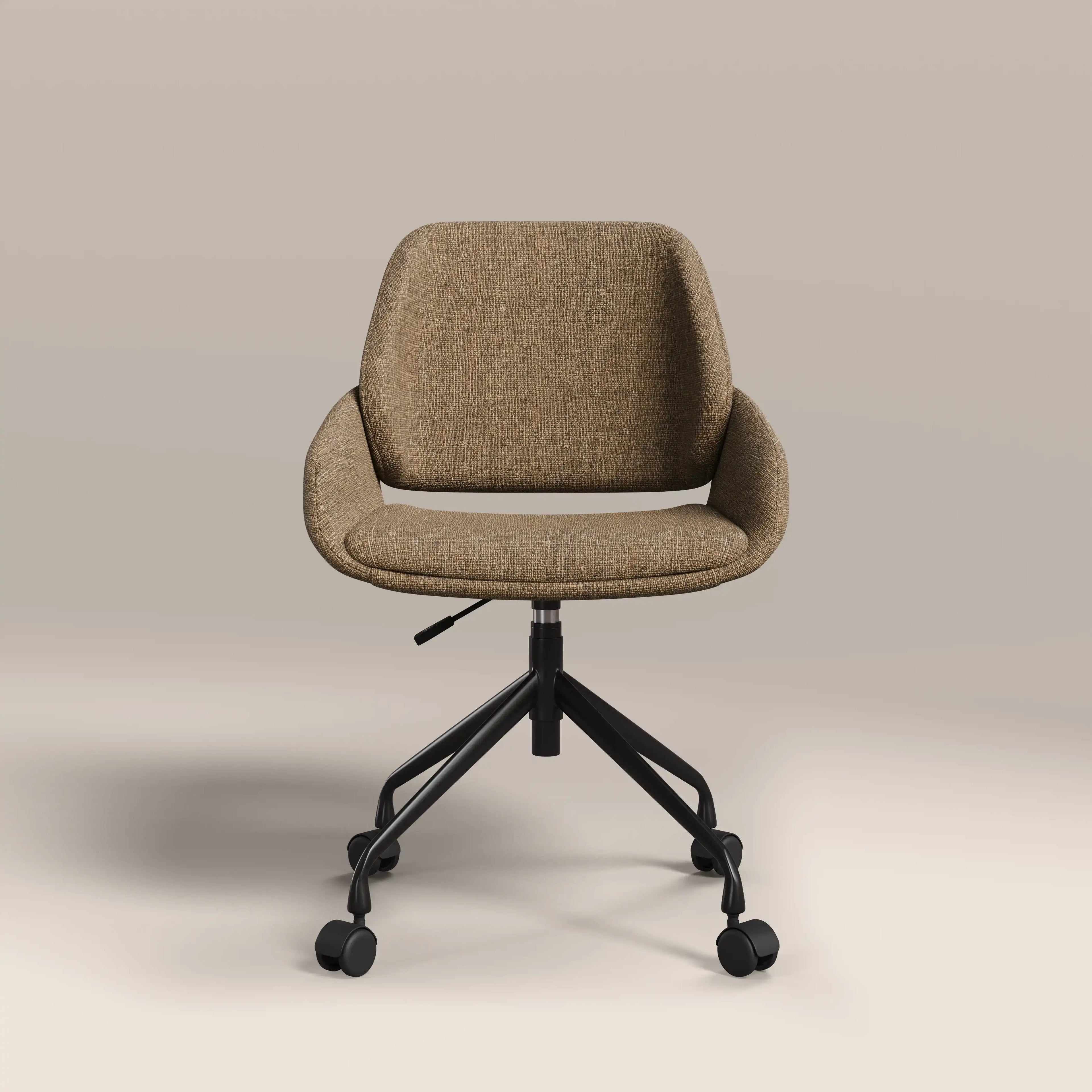 Franklin Office Chair | Speckled Cappuccino Boucle & Black