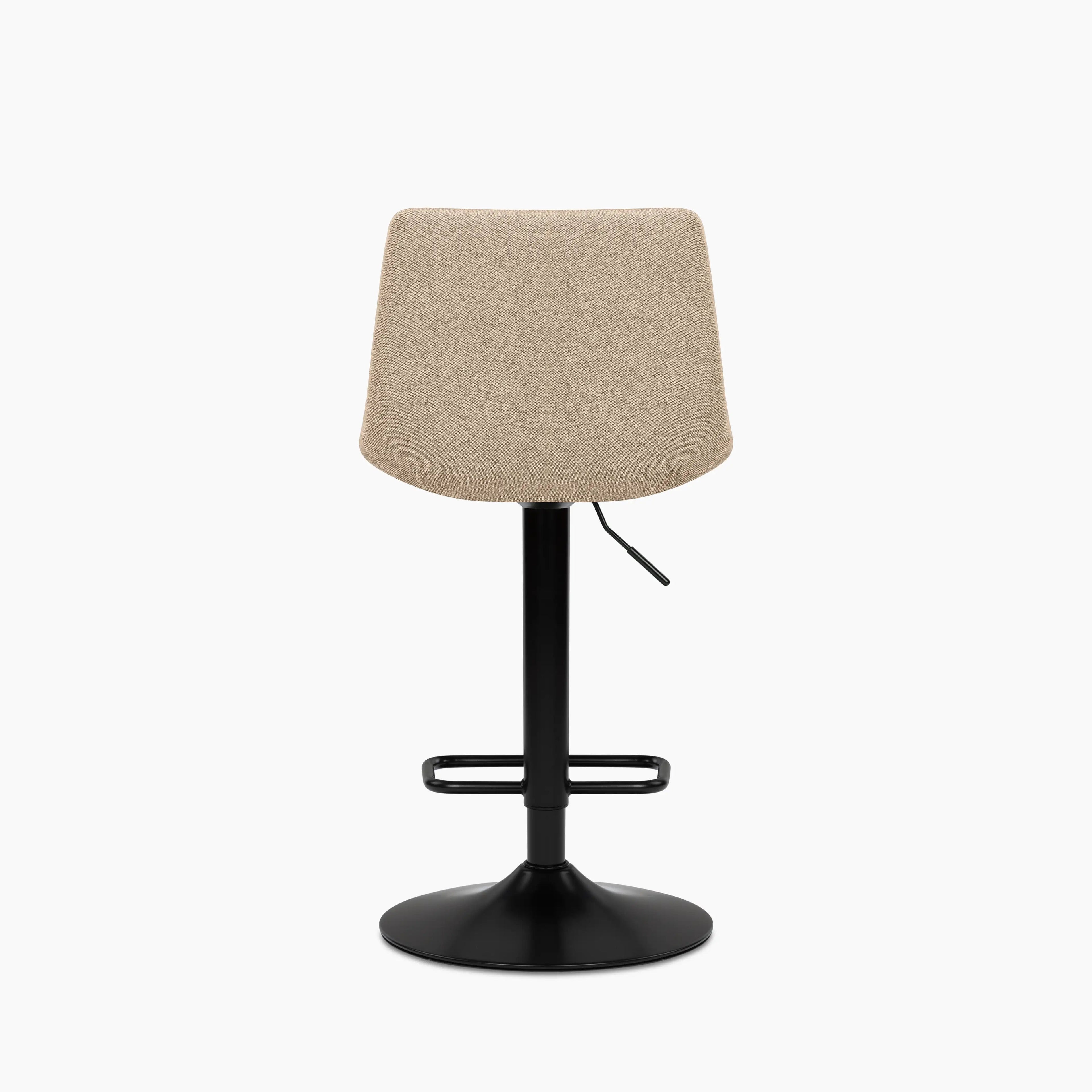 Connie Adjustable Stool | Latte Sustainable Fabric & Black
