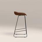 Conway Bar Stool | Vintage Tan Faux Leather & Black