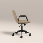 Gianna Office Chair | Latte Sustainable Fabric & Black