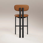 Arbor Bar Stool | Tuscan Tan Faux Leather & Black
