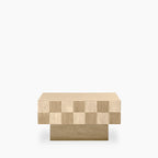 Checkmate Rectangle Coffee Table | Natural Travertine