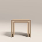 Barney Set of 2 Rectangle Nesting Side Tables | High Gloss Taupe