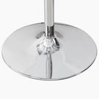 Ida 2 Seat Round Dining Table | Glass & Chrome