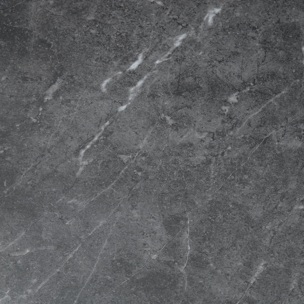 Marsala 4-8 Seat Rectangle Extendable Dining Table | Grey Sintered Stone & Black