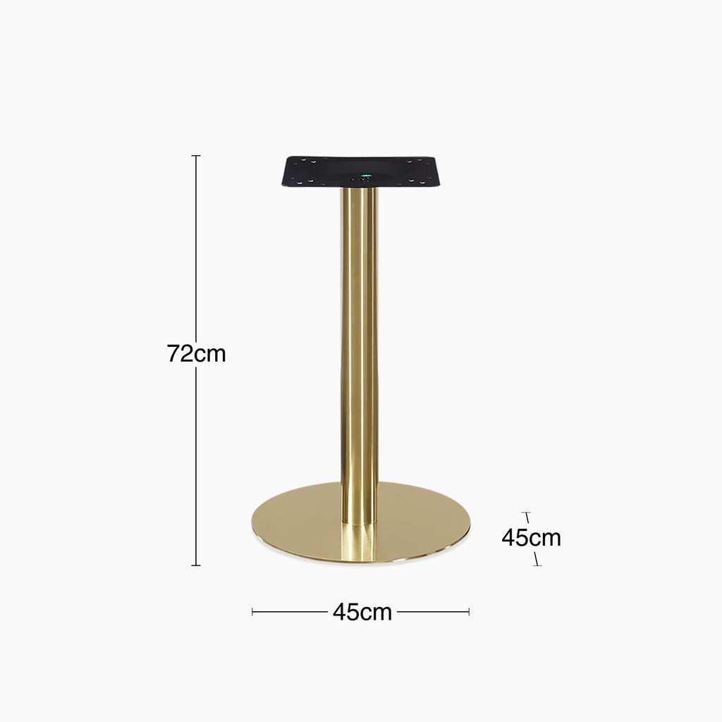 Kinsley Round Dining Table Base | Brass
