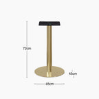 Kinsley Round Dining Table Base | Brass