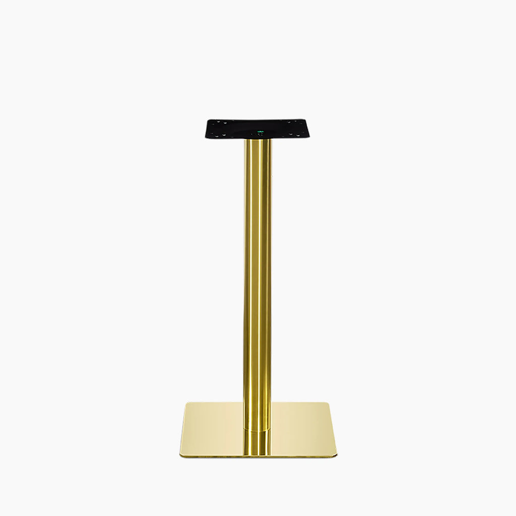 Kinsley Square Bar Table Base | Brass