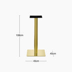 Kinsley Square Bar Table Base | Brass