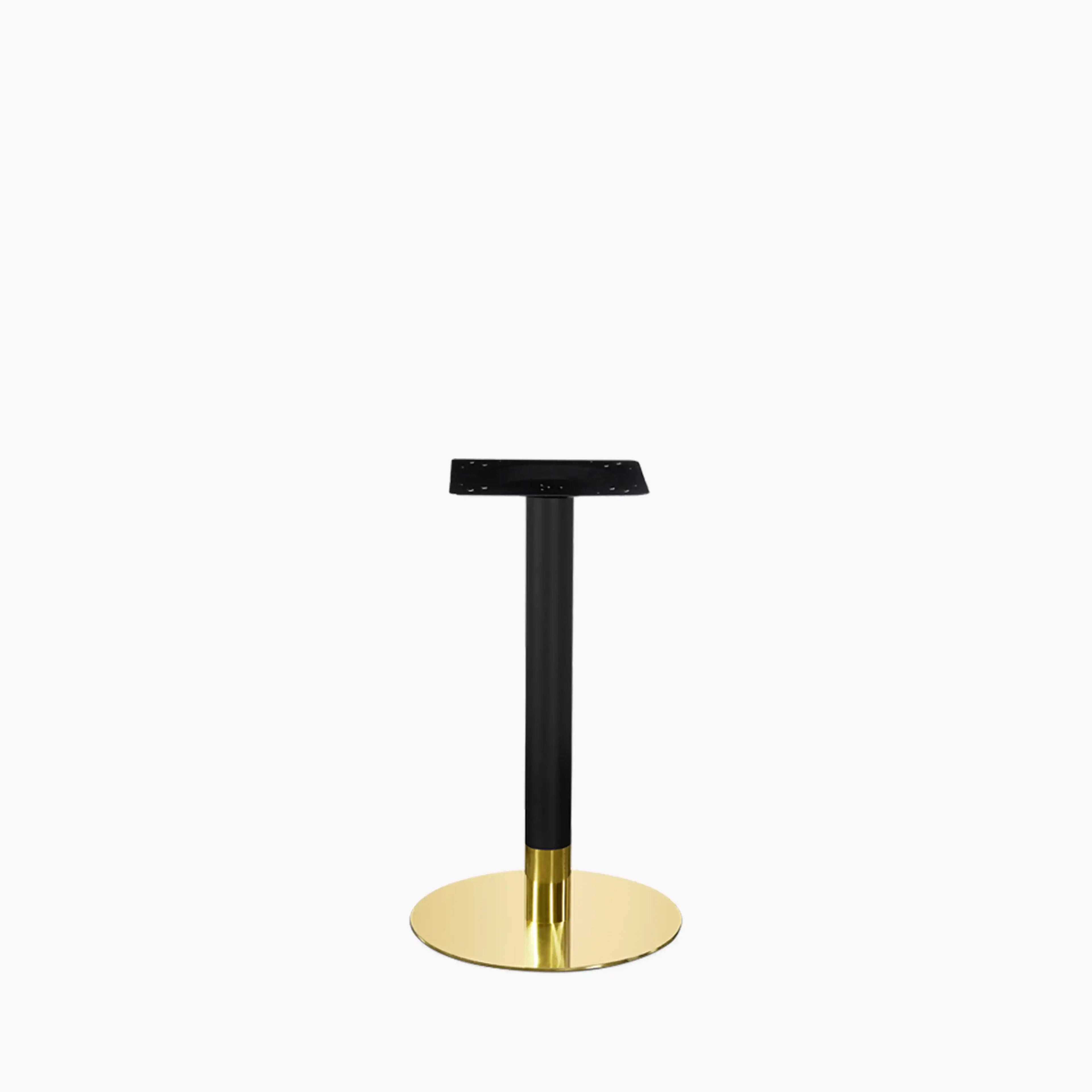 Kinsley Round Dining Table Base | Black & Brass