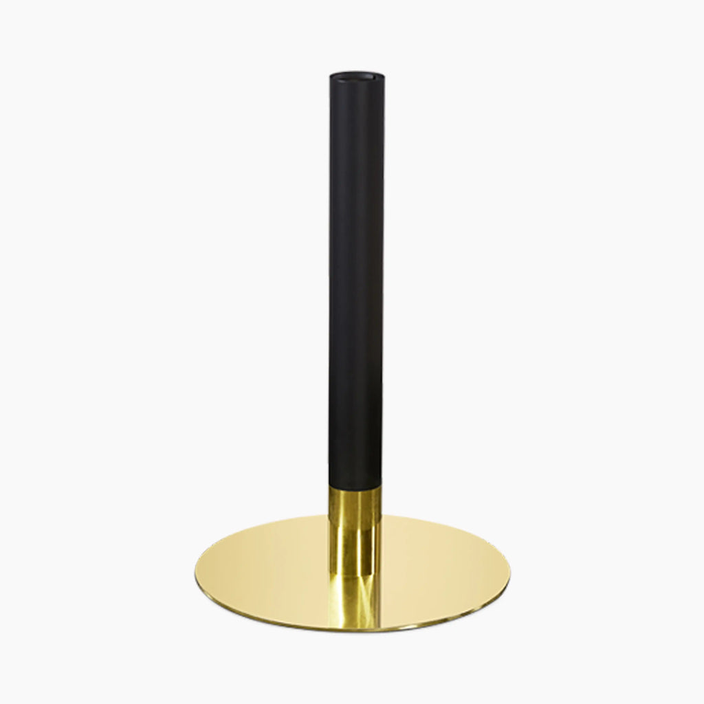 Kinsley Round Dining Table Base | Black & Brass