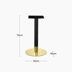 Kinsley Round Dining Table Base | Black & Brass