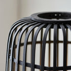 Mathias Tripod Floor Lamp | Black Bamboo