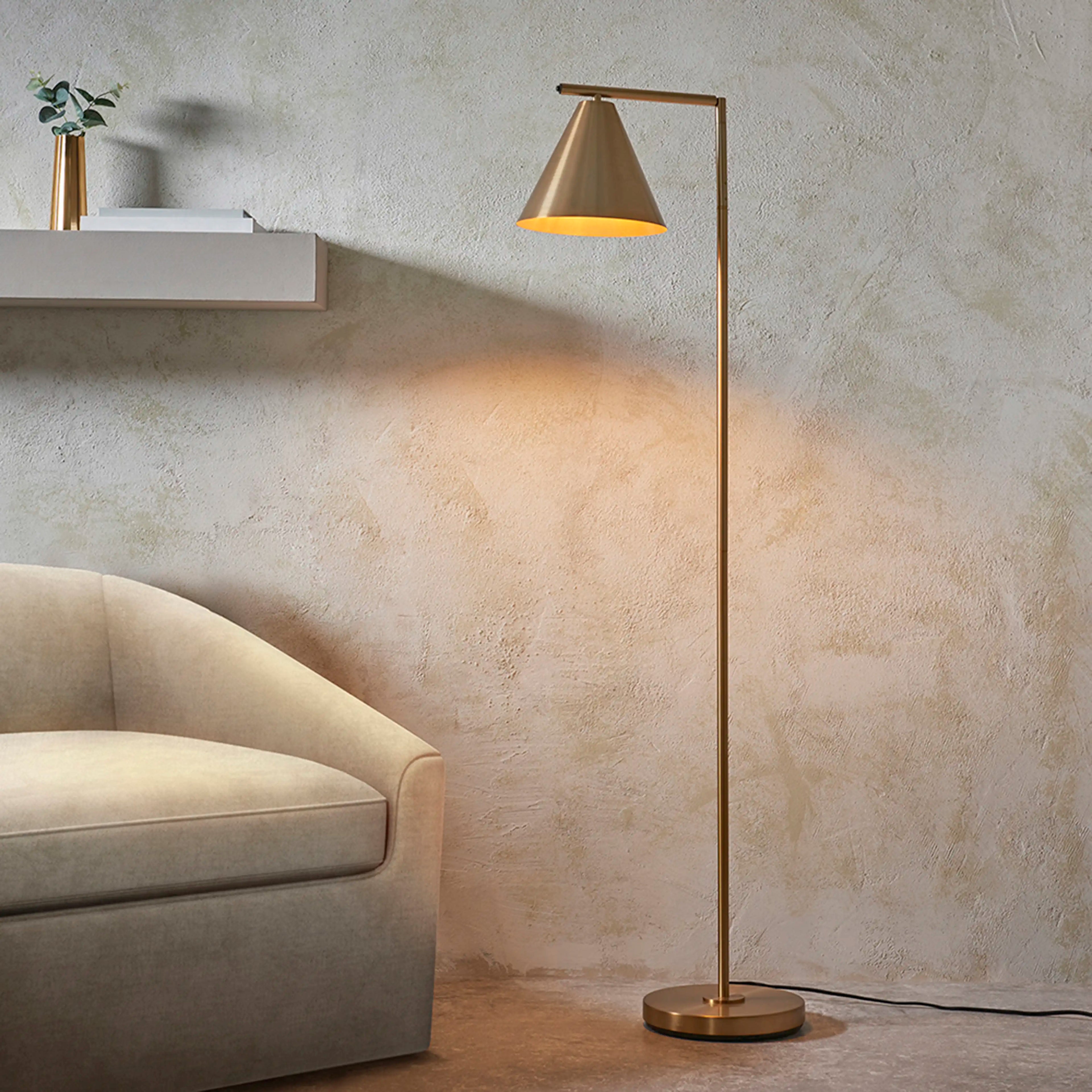 Cape Floor Lamp | Antique Brushed Brass