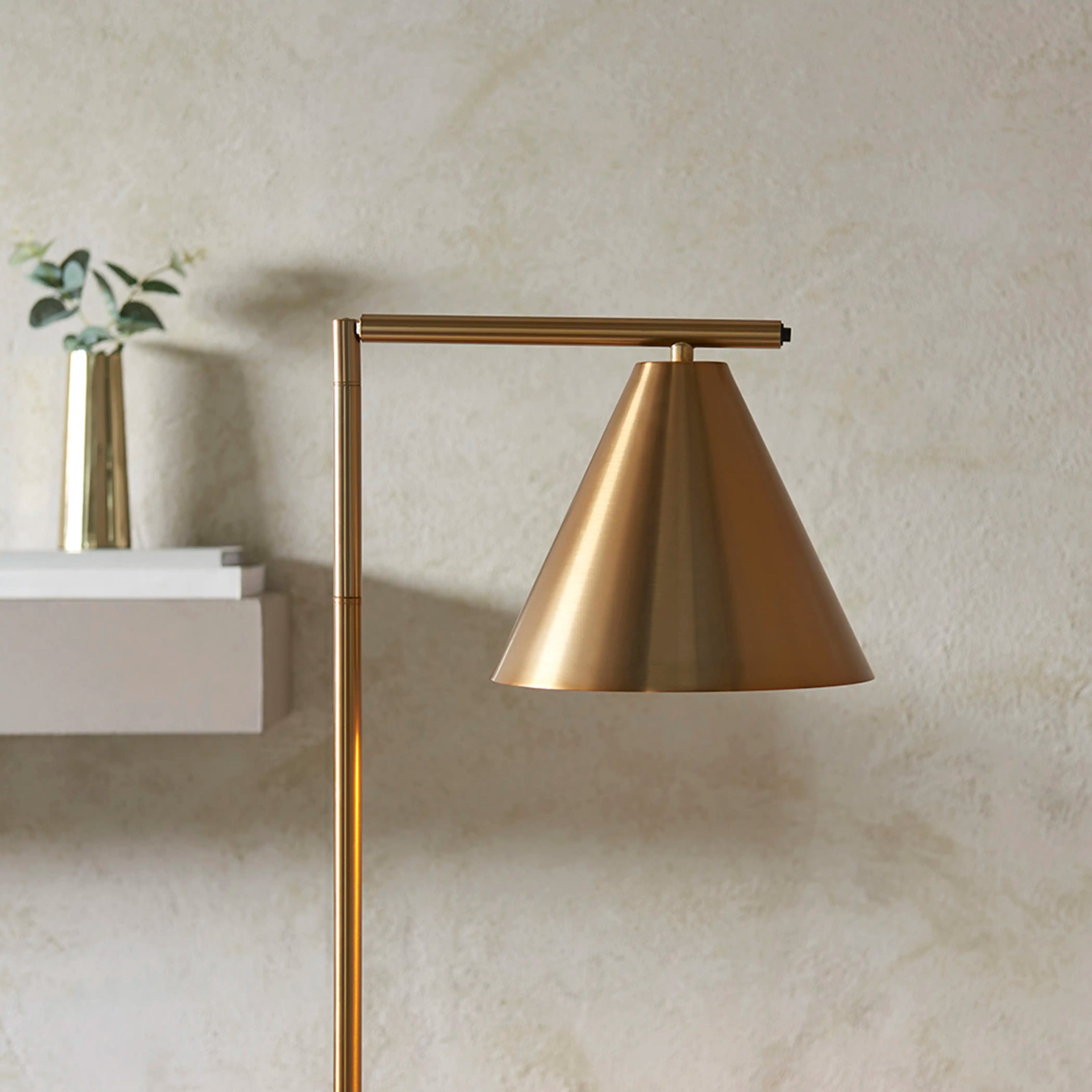 Cape Floor Lamp | Antique Brushed Brass
