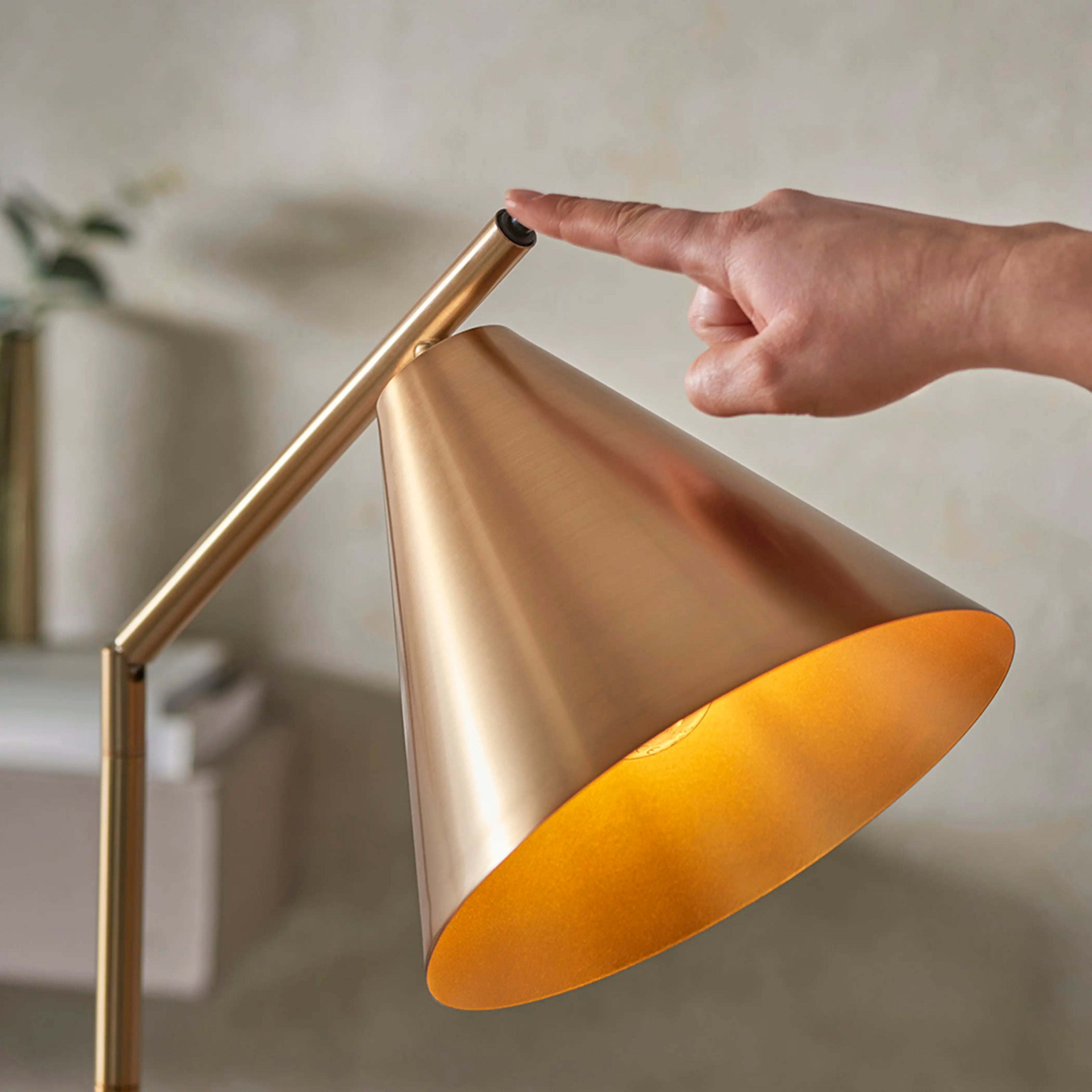 Cape Floor Lamp | Antique Brushed Brass