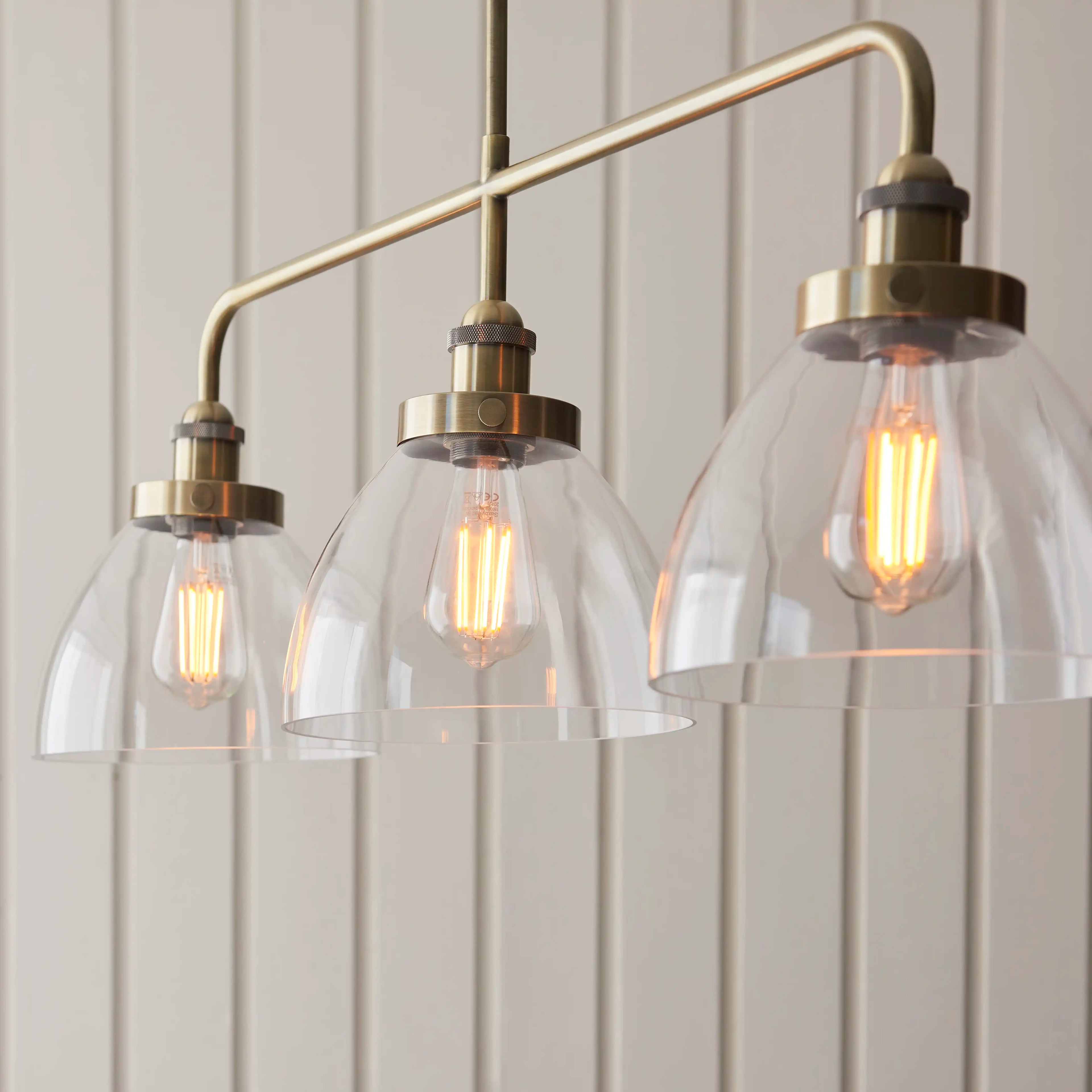 Hansen 3 Light Pendant Light | Brass