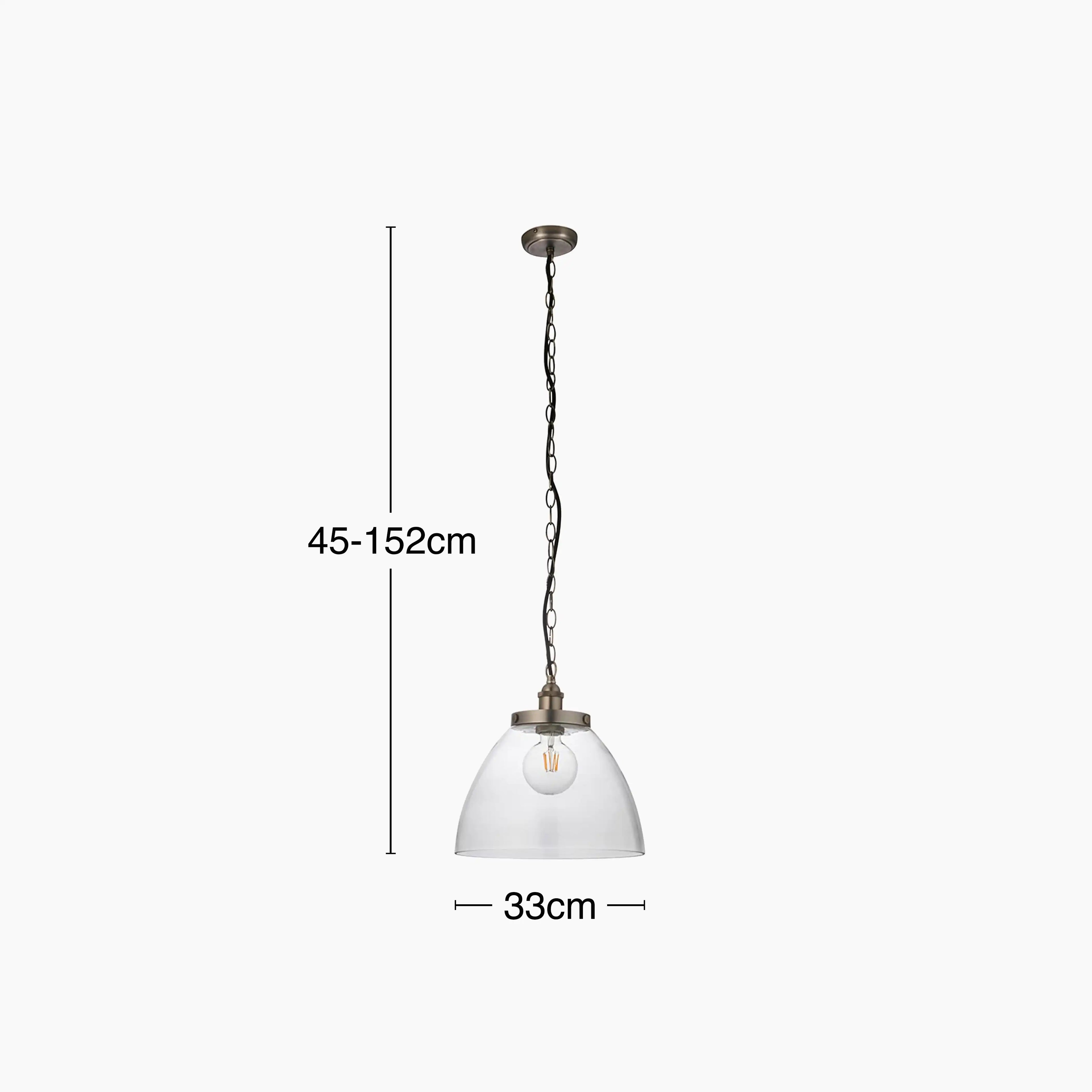 Hansen Large Pendant Light | Rustic