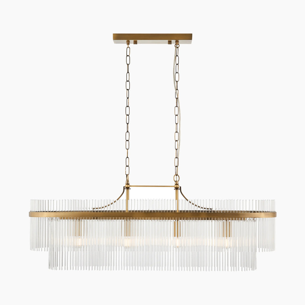 Marietta 4 Light Pendant Light | Brass