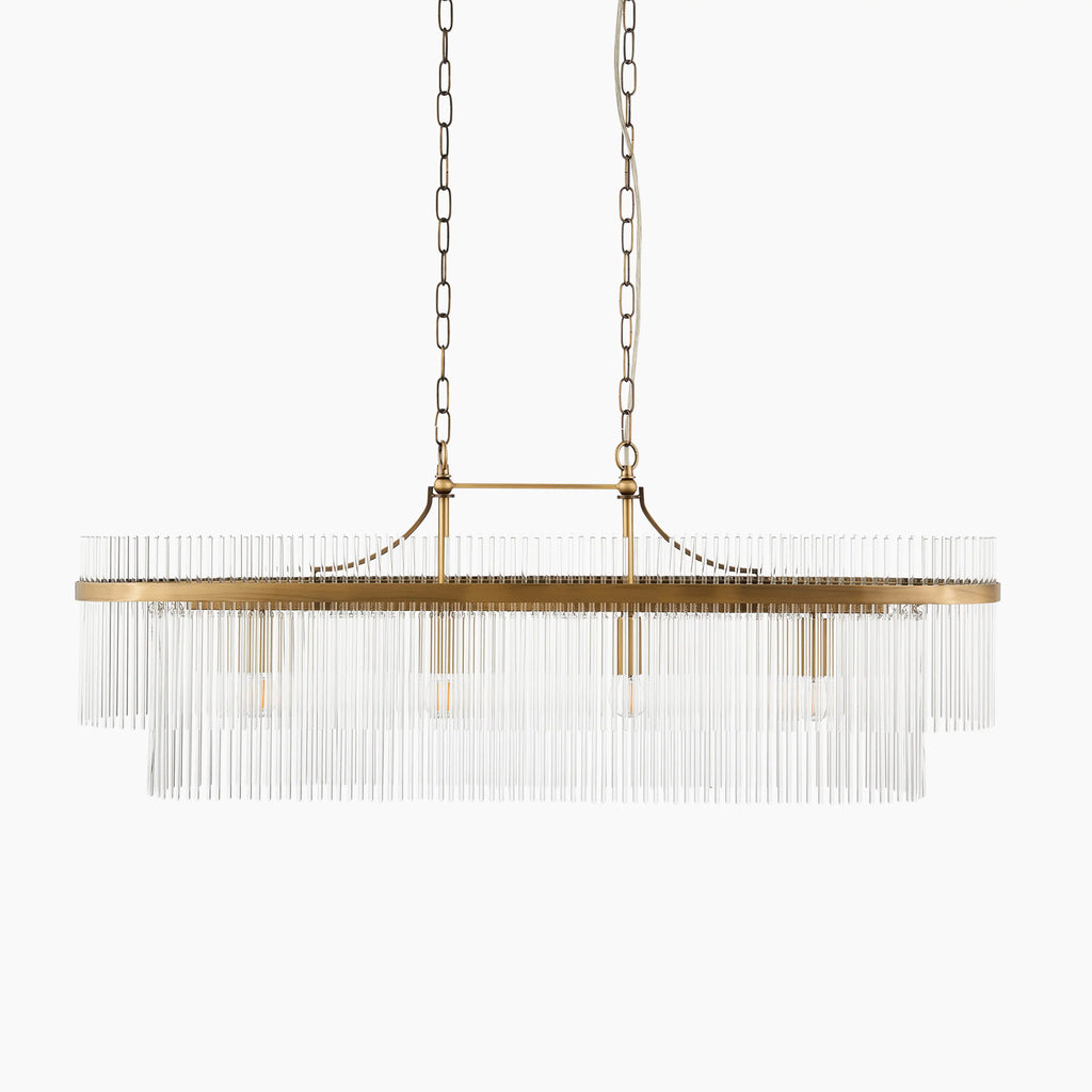 Marietta 4 Light Pendant Light | Brass