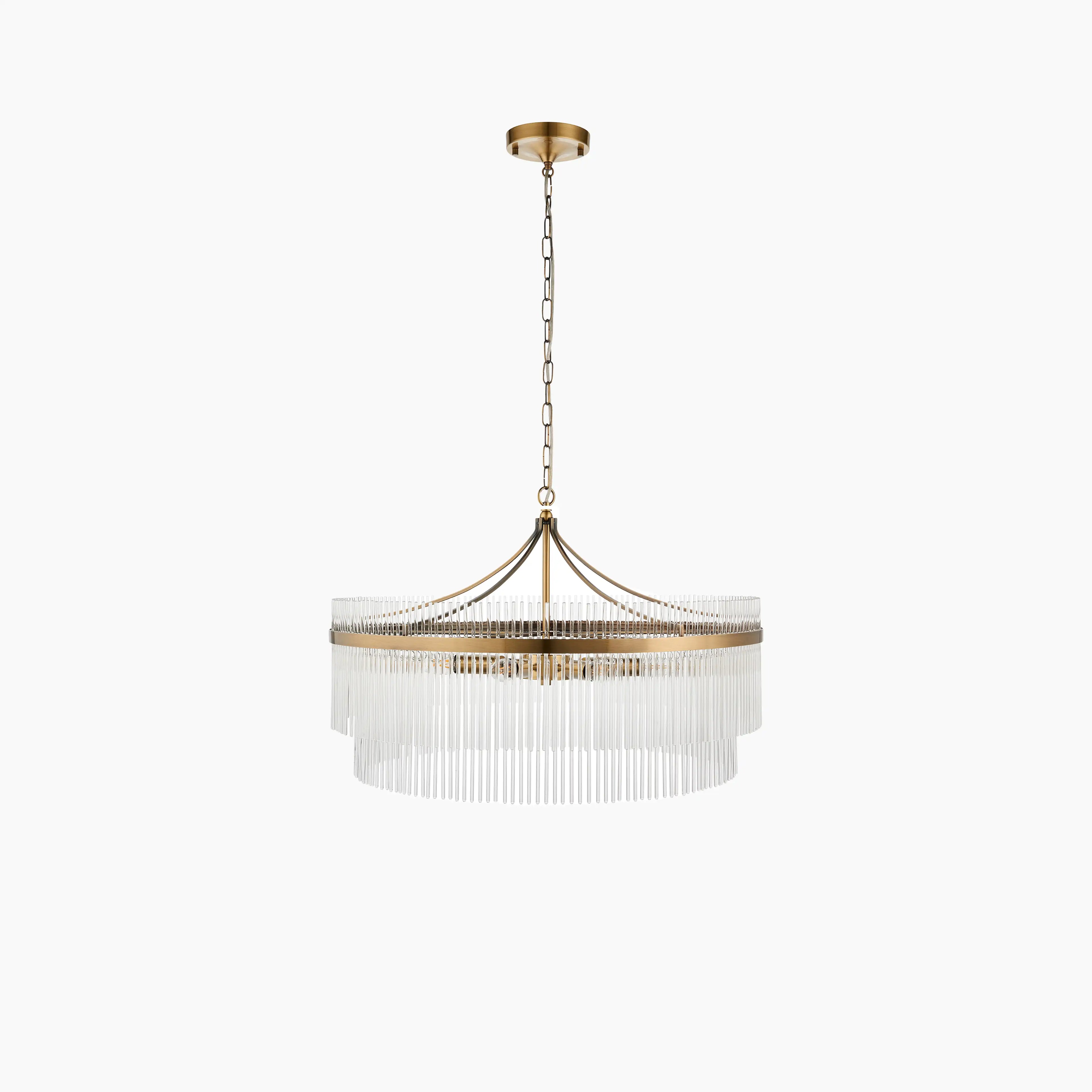 Marietta 7 Light Pendant Light | Brass