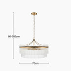 Marietta 7 Light Pendant Light | Brass