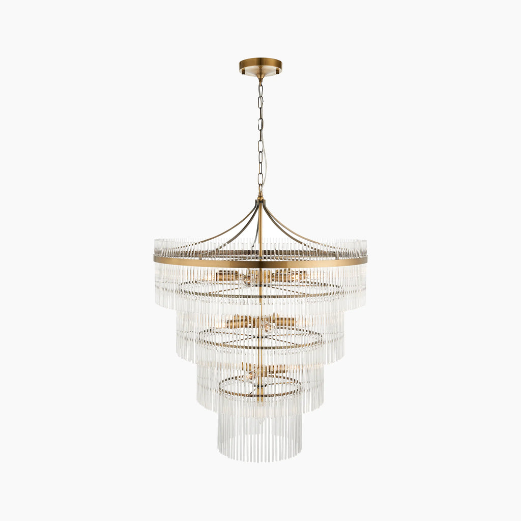 Marietta 16 Light Pendant Light | Brass