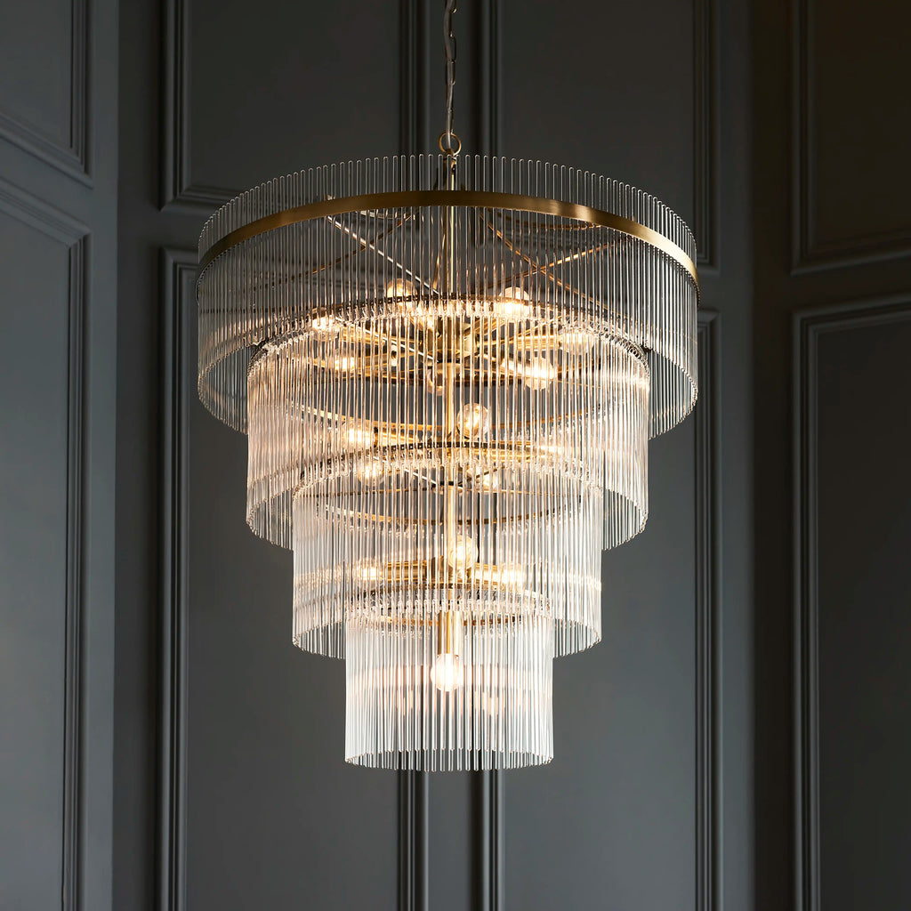 Marietta 16 Light Pendant Light | Brass