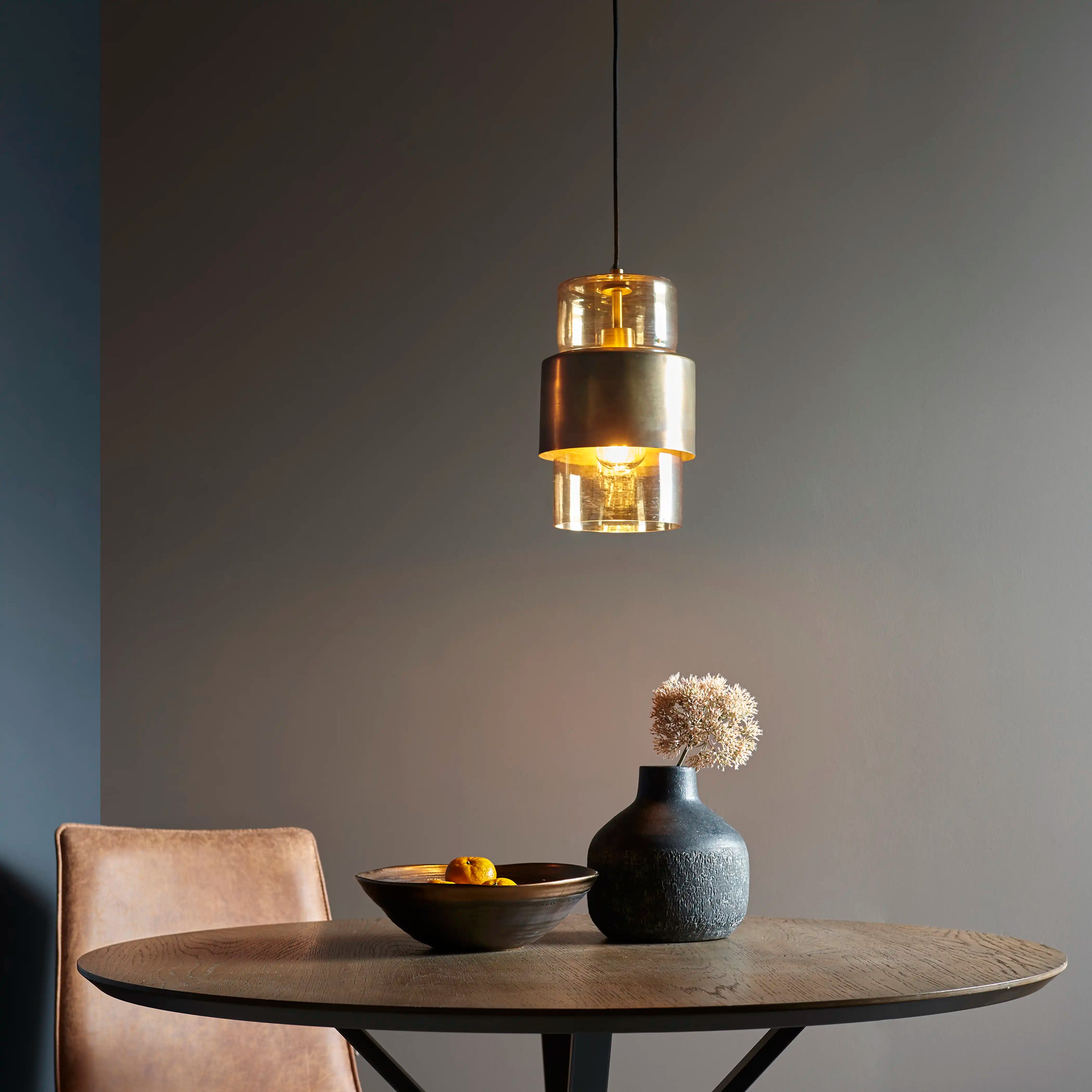 Marley Pendant Light | Antique Brass