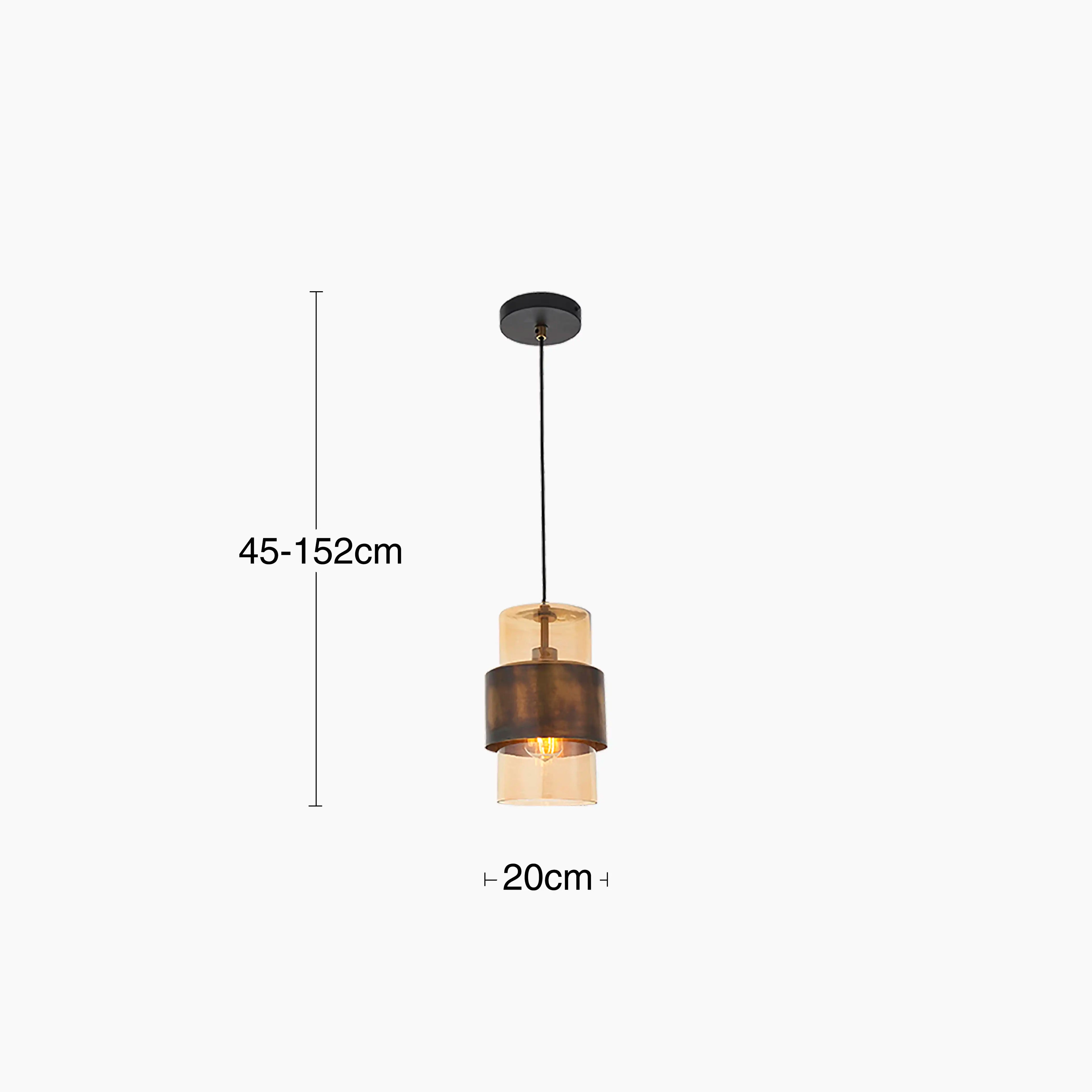 Marley Pendant Light | Antique Brass